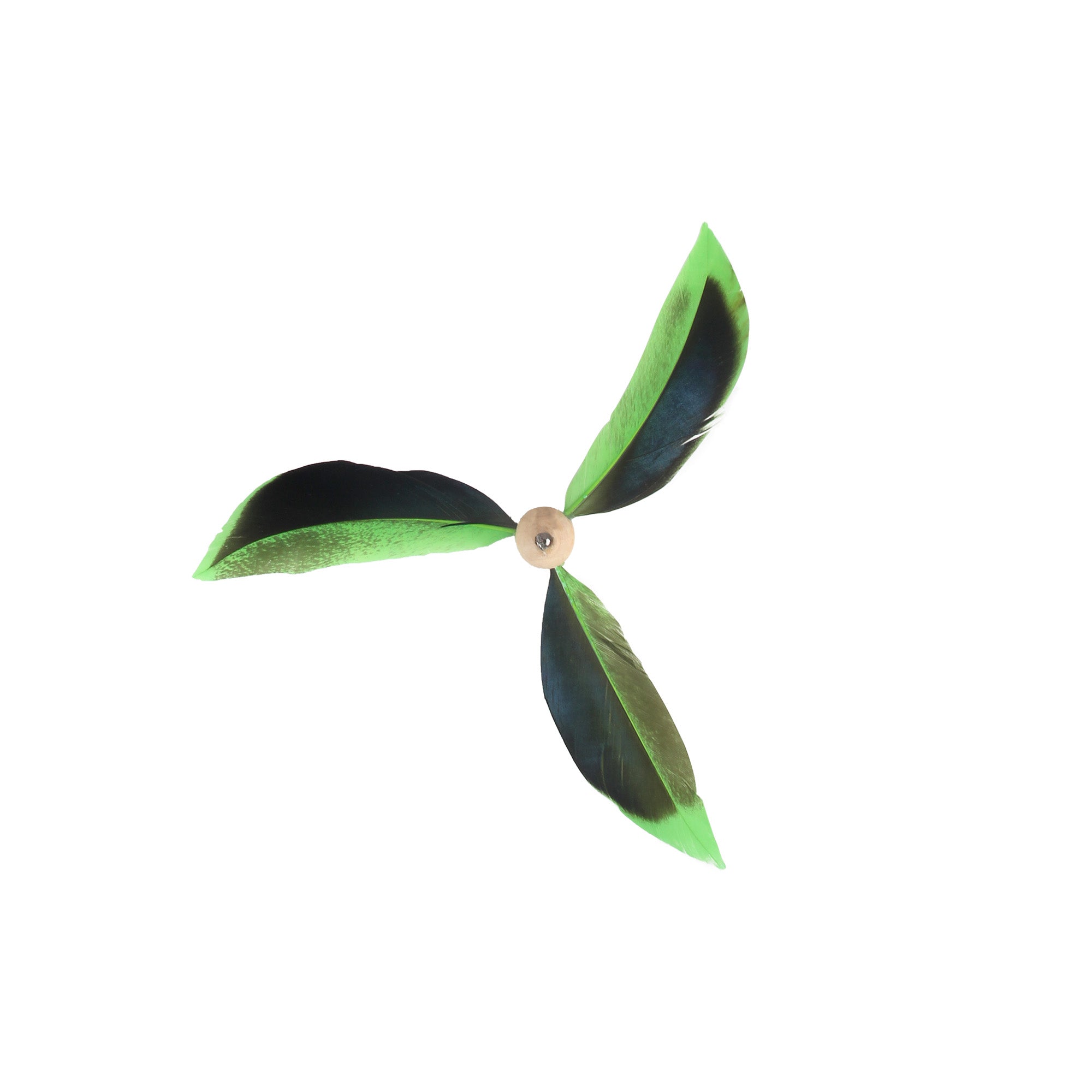 Natural Instinct - Feather Copter Cat Wand - Green