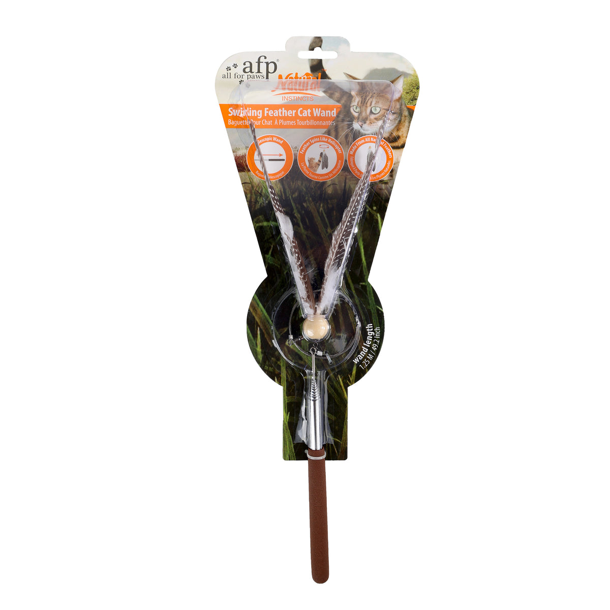 Natural Instinct - Swirling Feather Cat Wand - Teaser