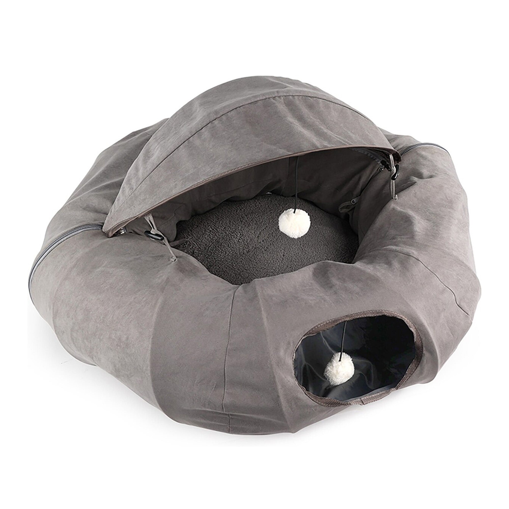 Lamb Cat Donut Tunnel Cat House/bed-Multi-Functional Play & Rest Space