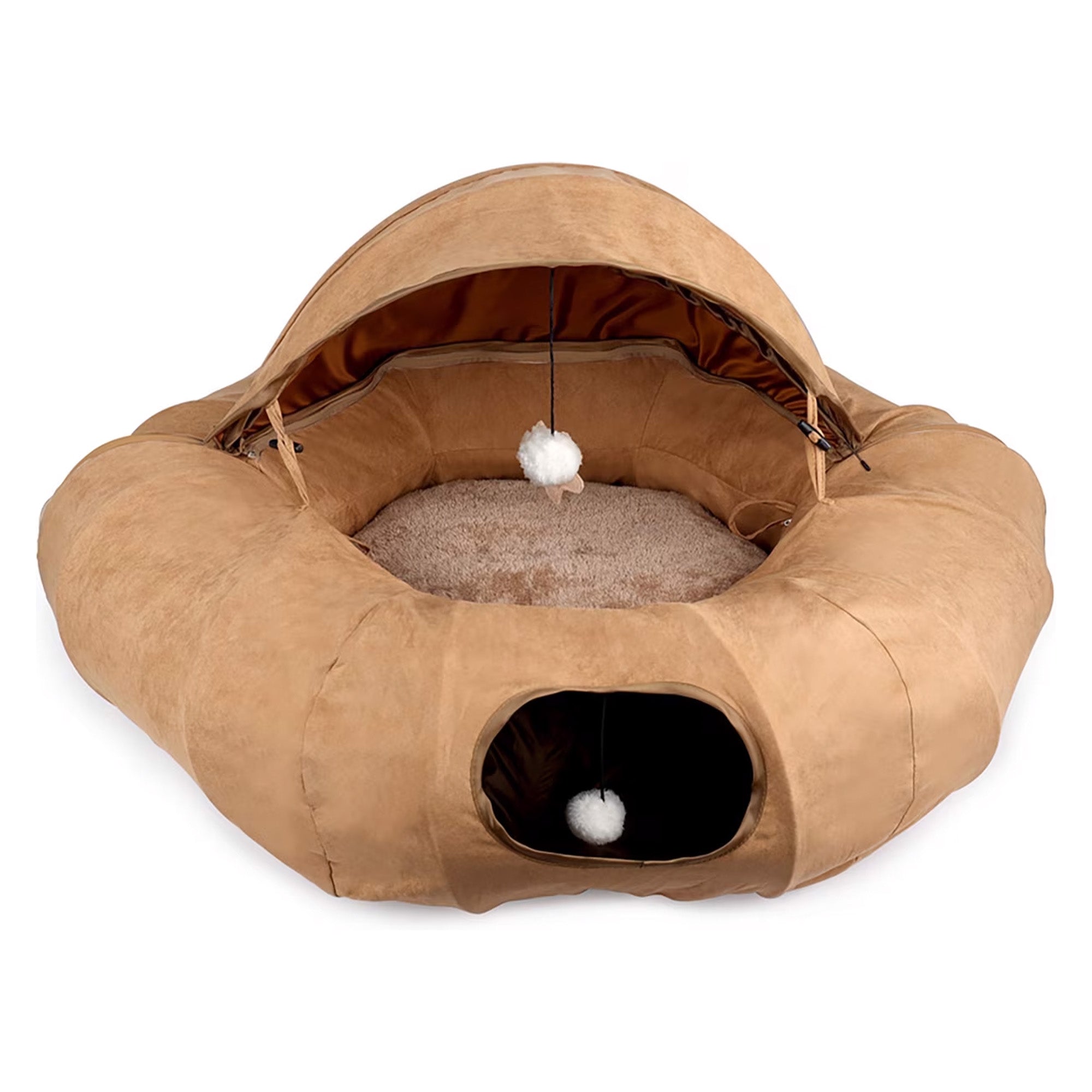 Lamb Cat Donut Tunnel Cat House/bed-Multi-Functional Play & Rest Space