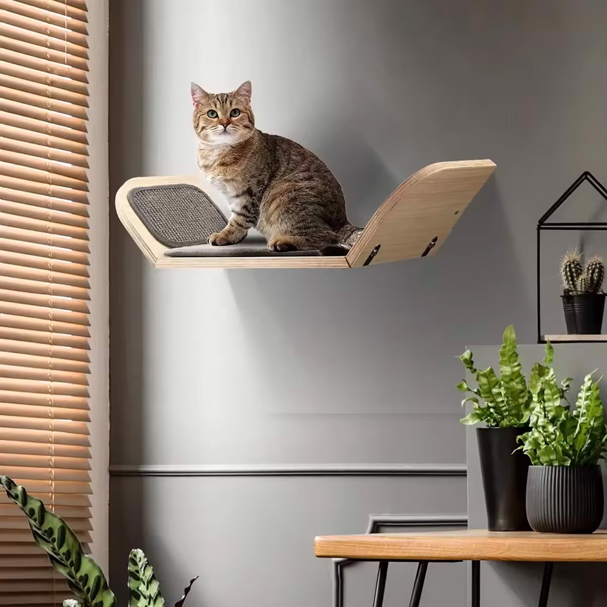 AFP Scratcher Lounge Bed With Catnip Ball (Item#2272)