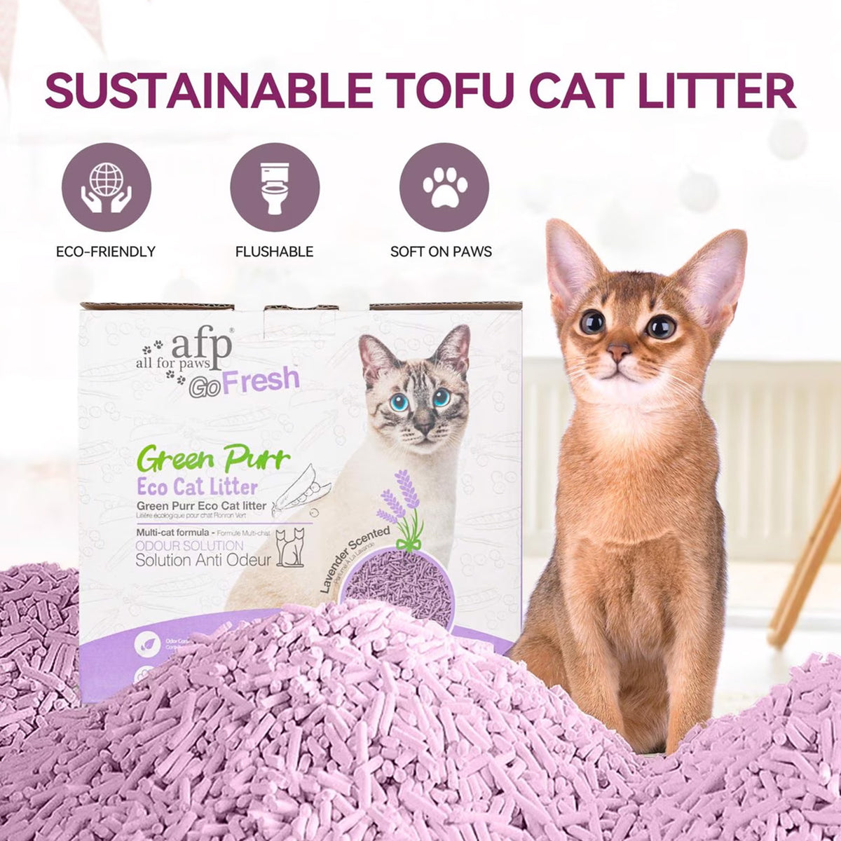 Cat Litter - Green Purr Eco Cat Litter - 4.5kg (2 X 2.25kg)