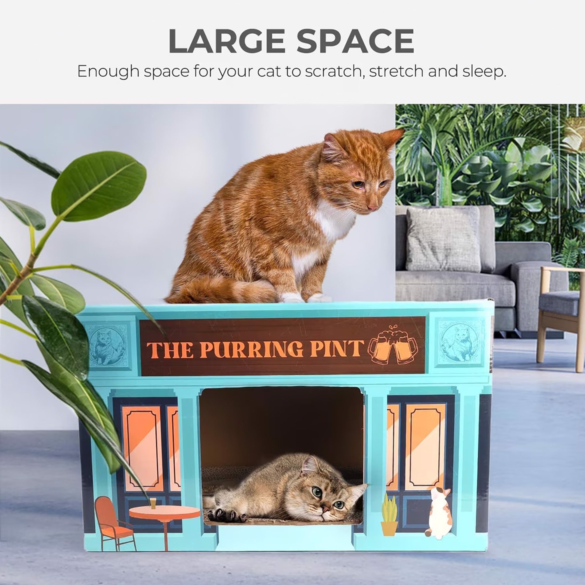 Vintage - 2-tier Vintage Design Cat Scratcher