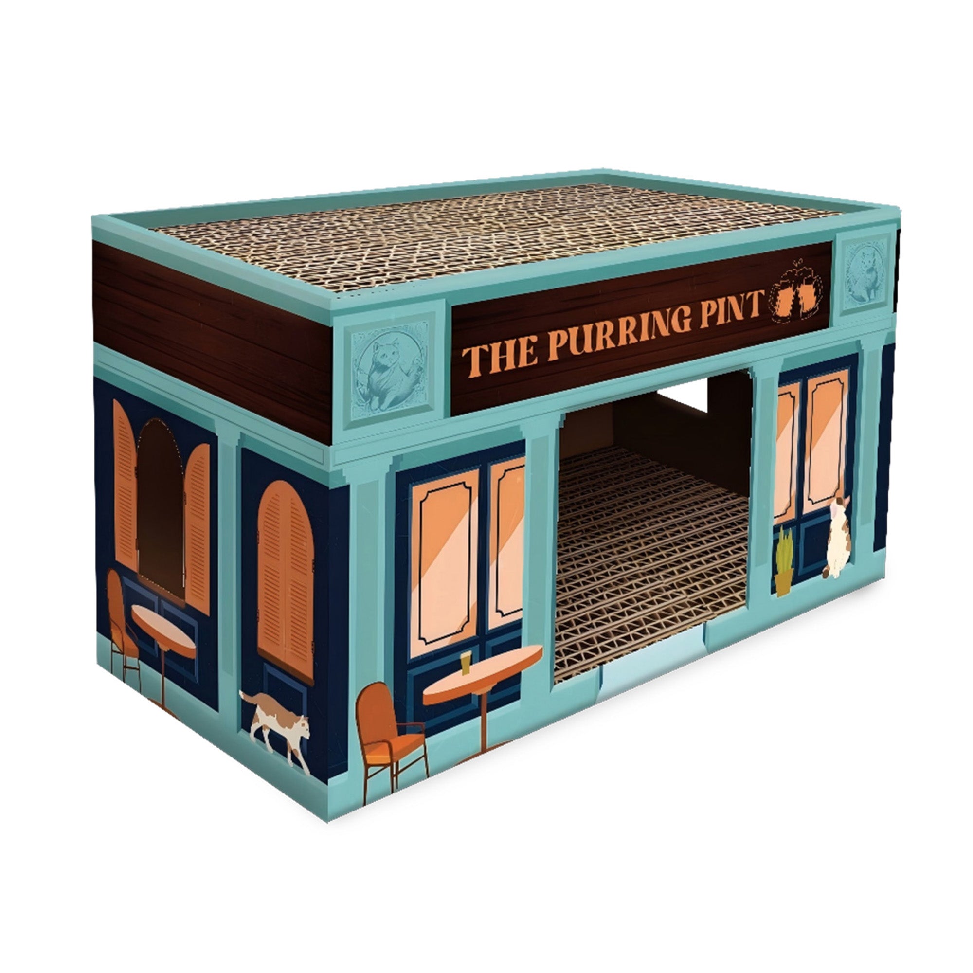 Vintage - 2-tier Vintage Design Cat Scratcher