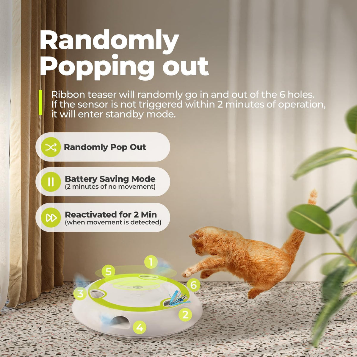 Interactive Cat Toy - Whack 'A' Prey