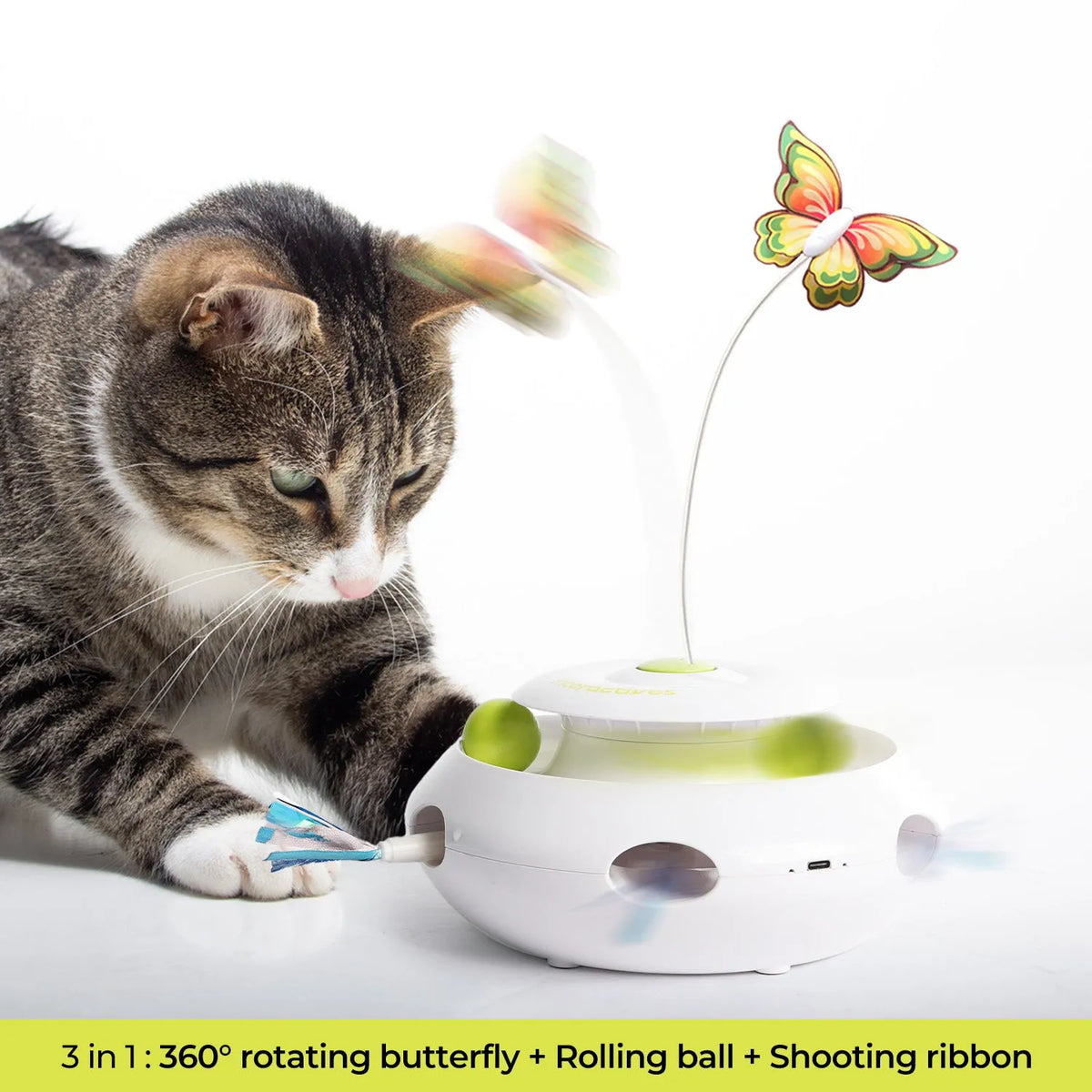 Motion Activated Cat Toy 3 in 1