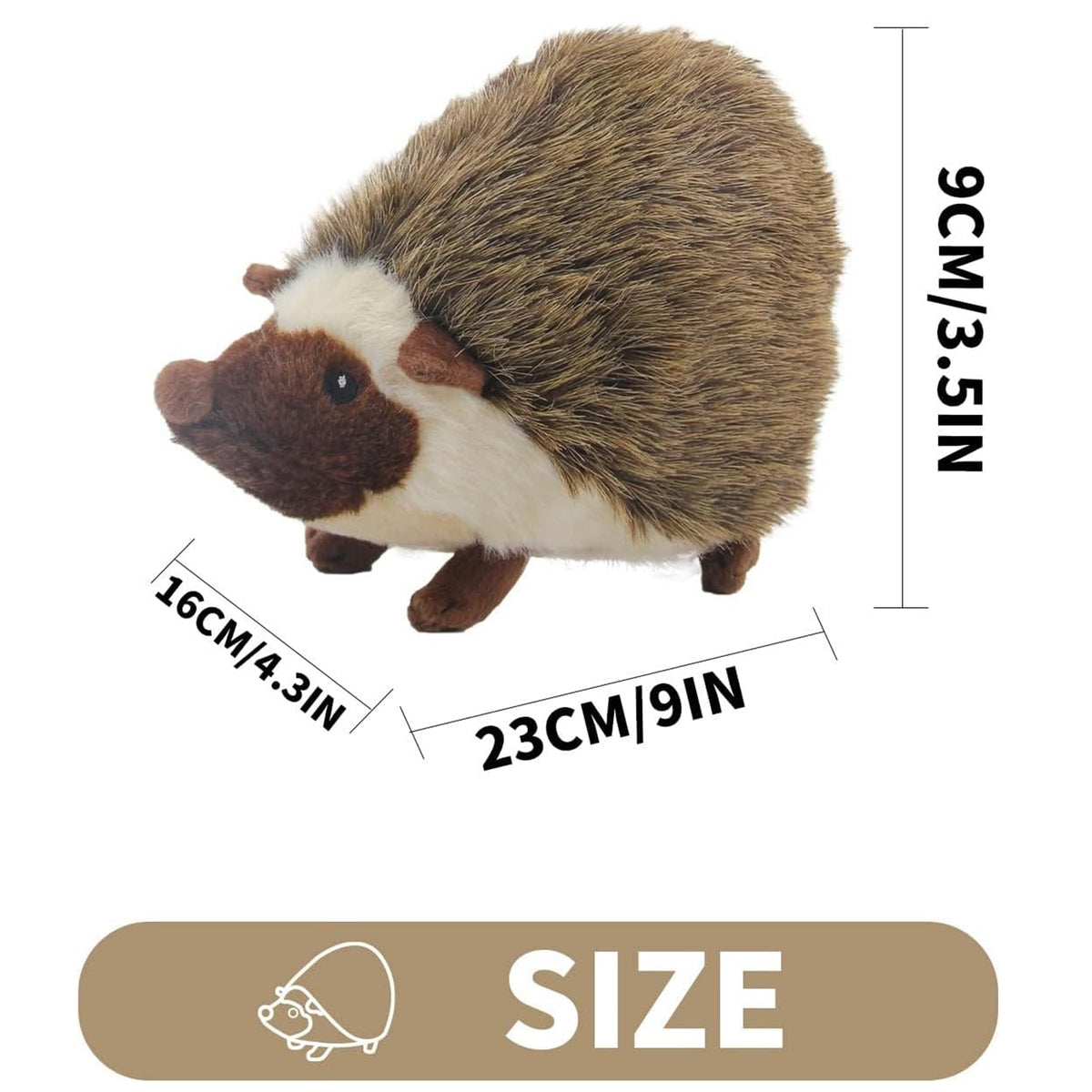 Classic - Dog Toys - Squeaky Dog Hedgehog Toys for Dogs