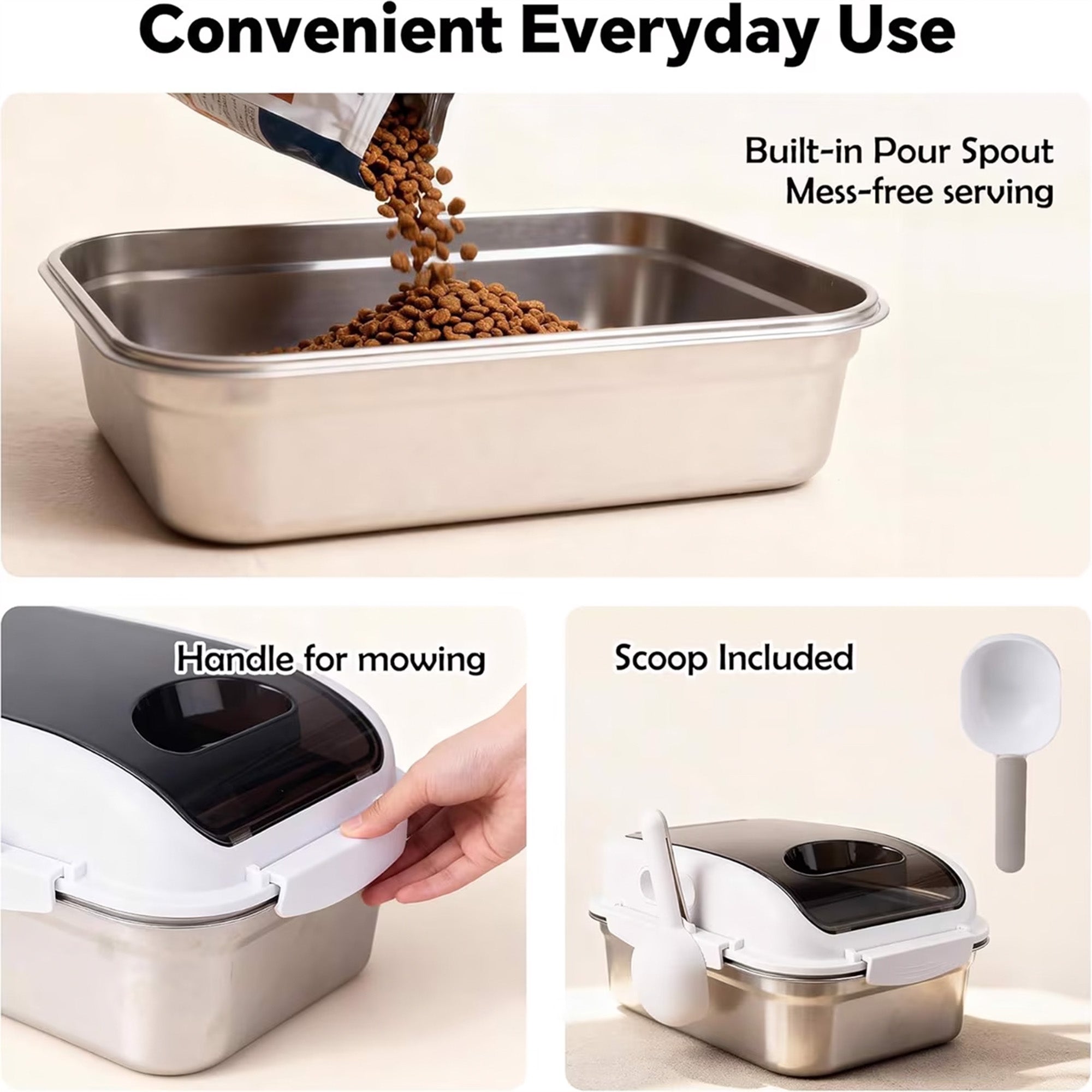 AFP - Stainless Steel Pet Food Container (Item# 5747, 7L)