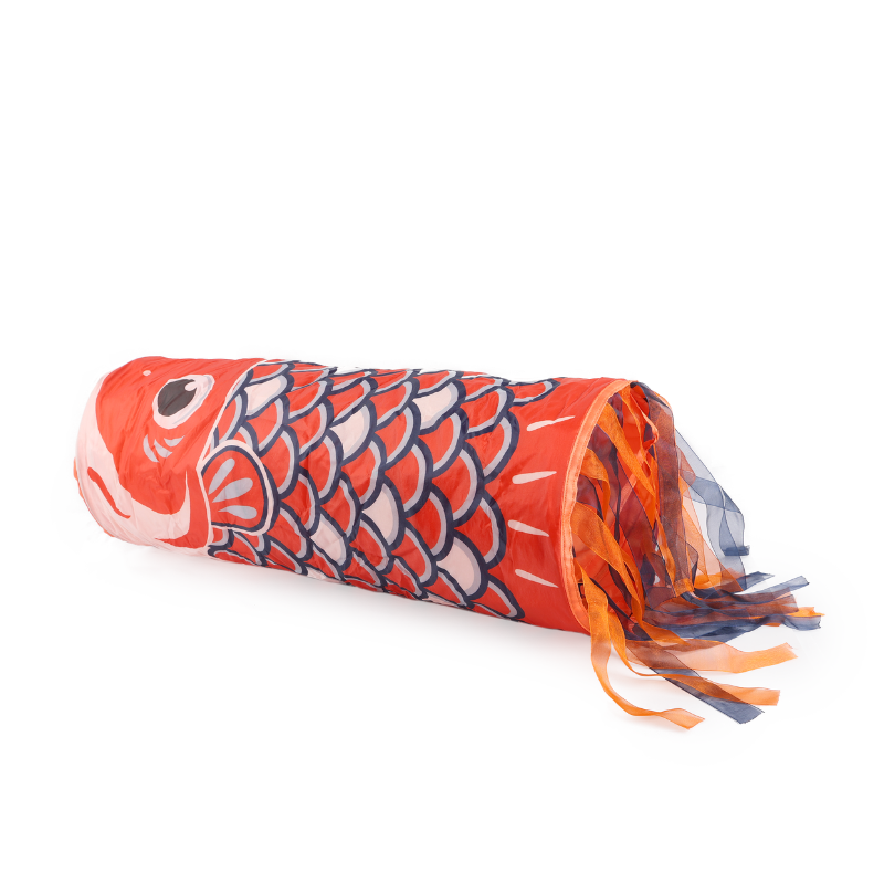 Allforpaws Vintage Tunnel Cat Toy, Orange