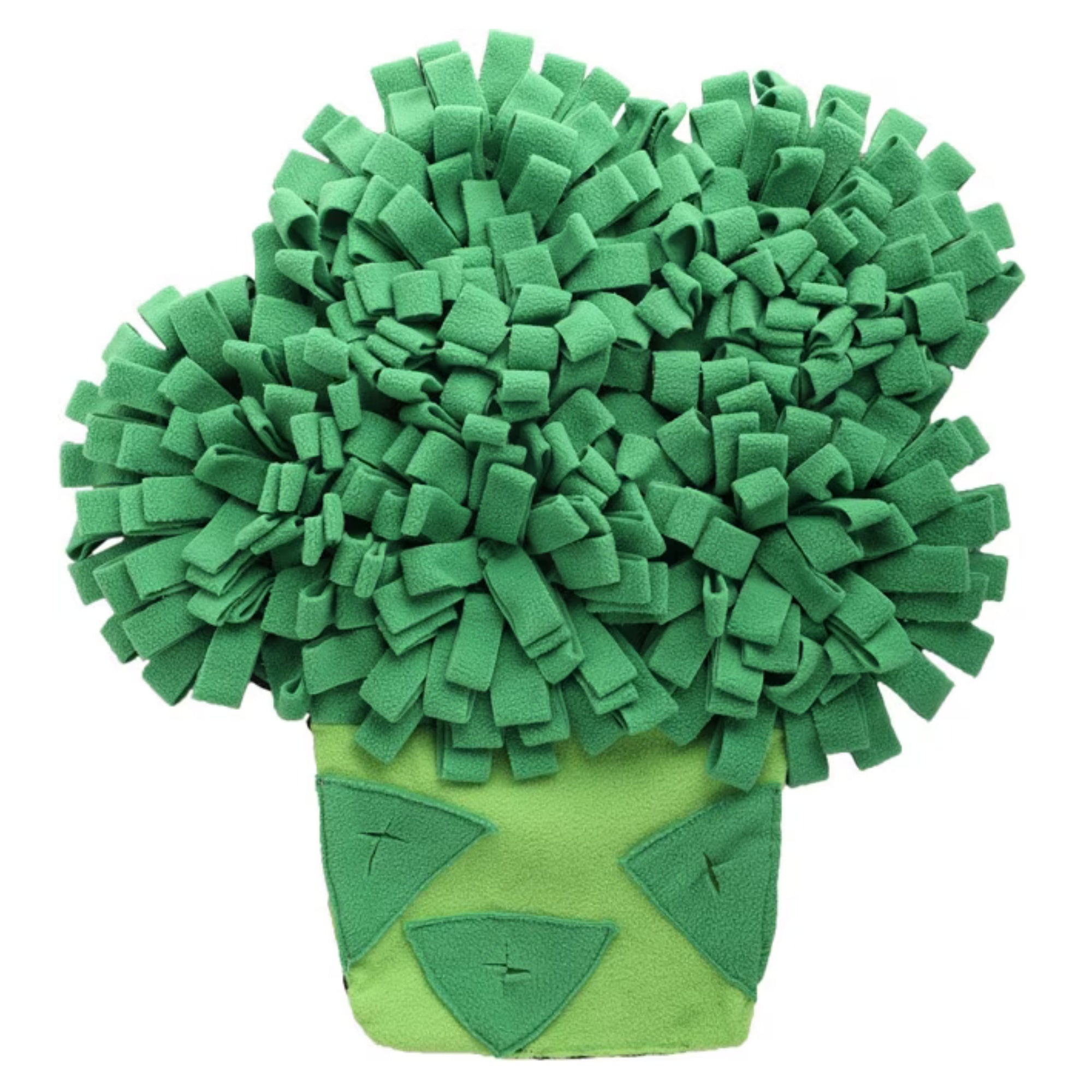 AFP Dig It Broccoli Snuffle Mat Hide & Seek Dog Toy Green | Interactive Nose Work Enrichment Mat for Slow Feeding and Stress Relief