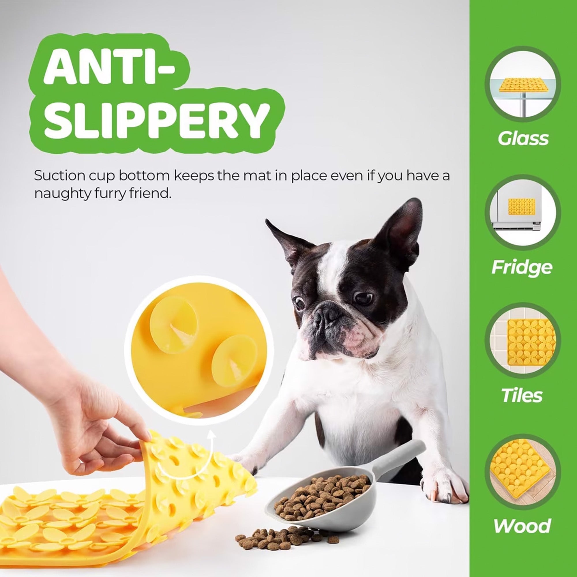 Dig It - 2-in-1 Silicone Snuffle Lick Mat, Slow Feeder Mat for Dogs and Cats