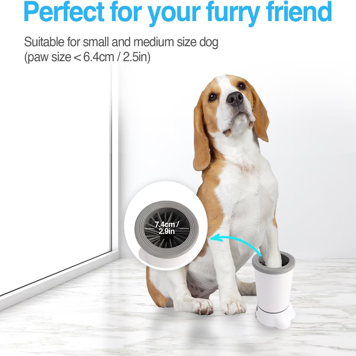 AFP Automatic Dog Paw Cleaner Set (Item# 7725) – Gentle, Effective Cleaning