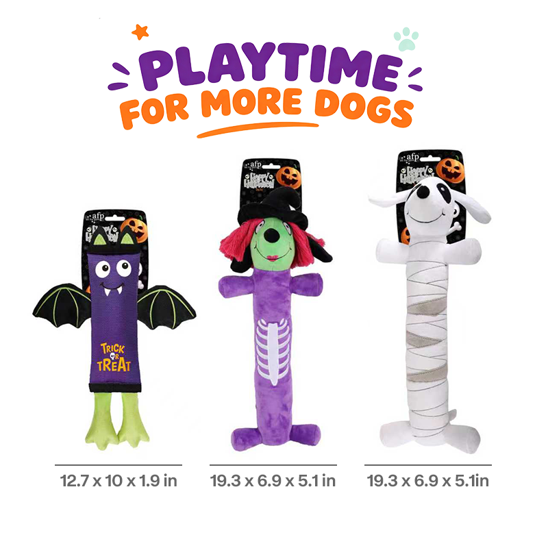 All For Paws Halloween Dog Toy Bundle, 3-Pack Seasonal Dog Play Set