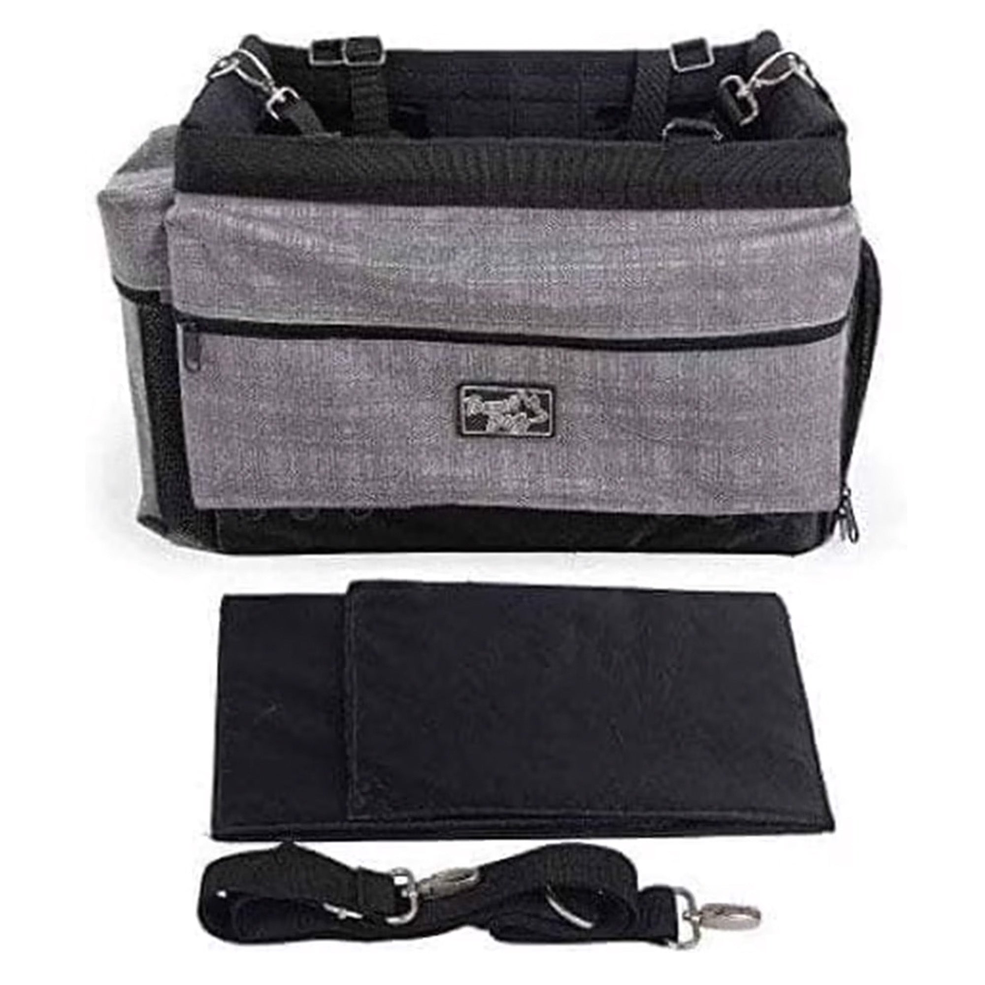 AFP Pet Bicycle Basket Carrier | Quick Release Handlebar Mount Bike Bag with Safety Leash & Breathable Vents, Holds Up to 8kg /18lbs for Small Pets