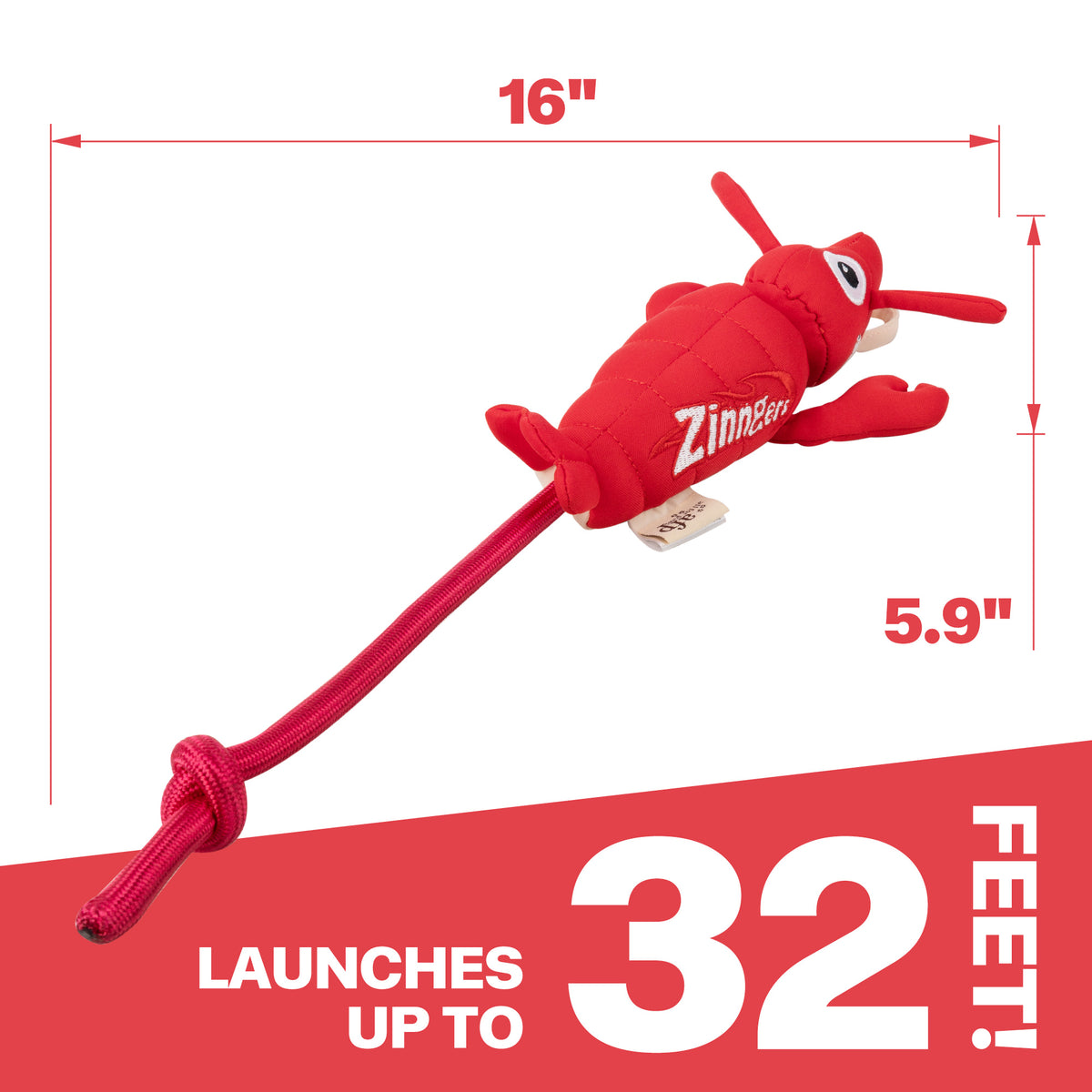 Chill Out - Dog fetch toy - Flying Lobster