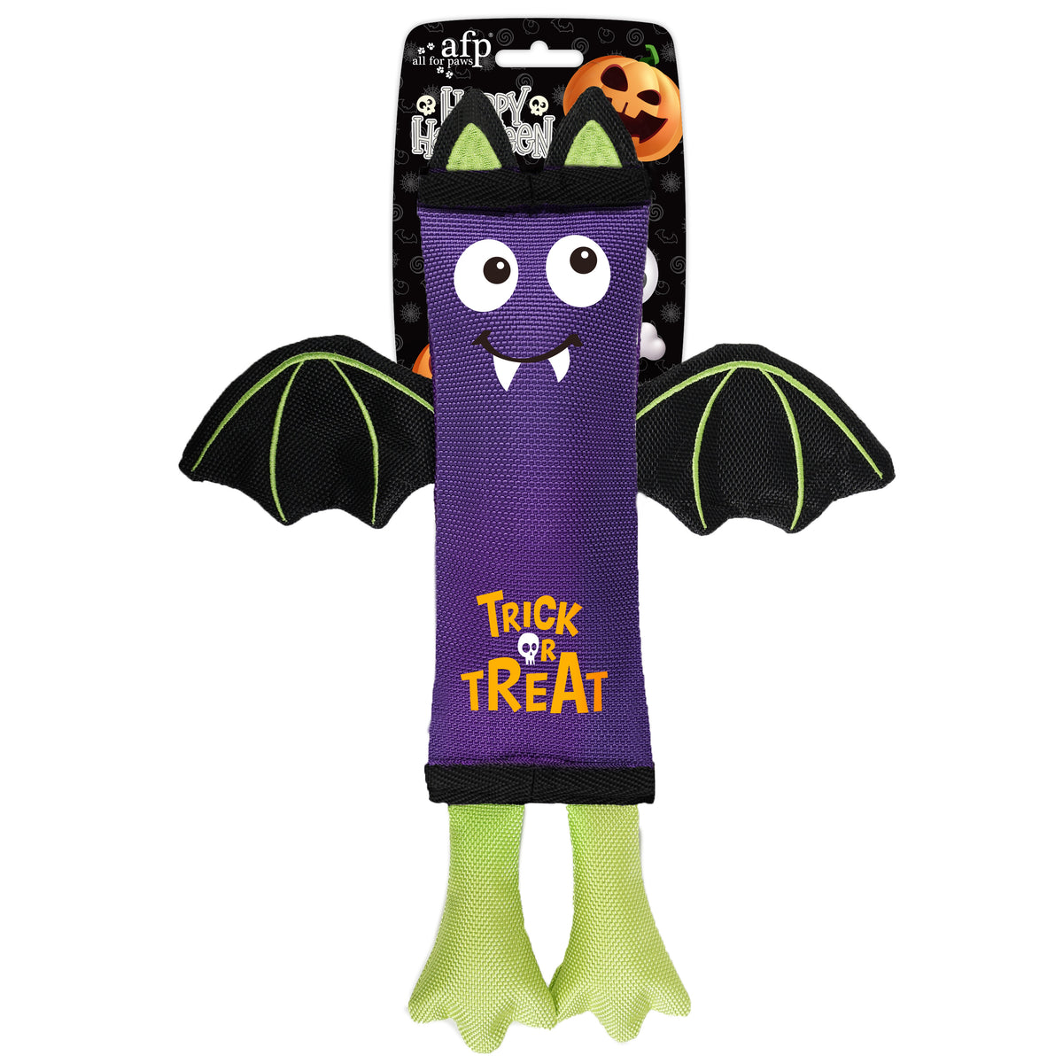 Happy Halloween Firehose Vampire Bat Dog Toy
