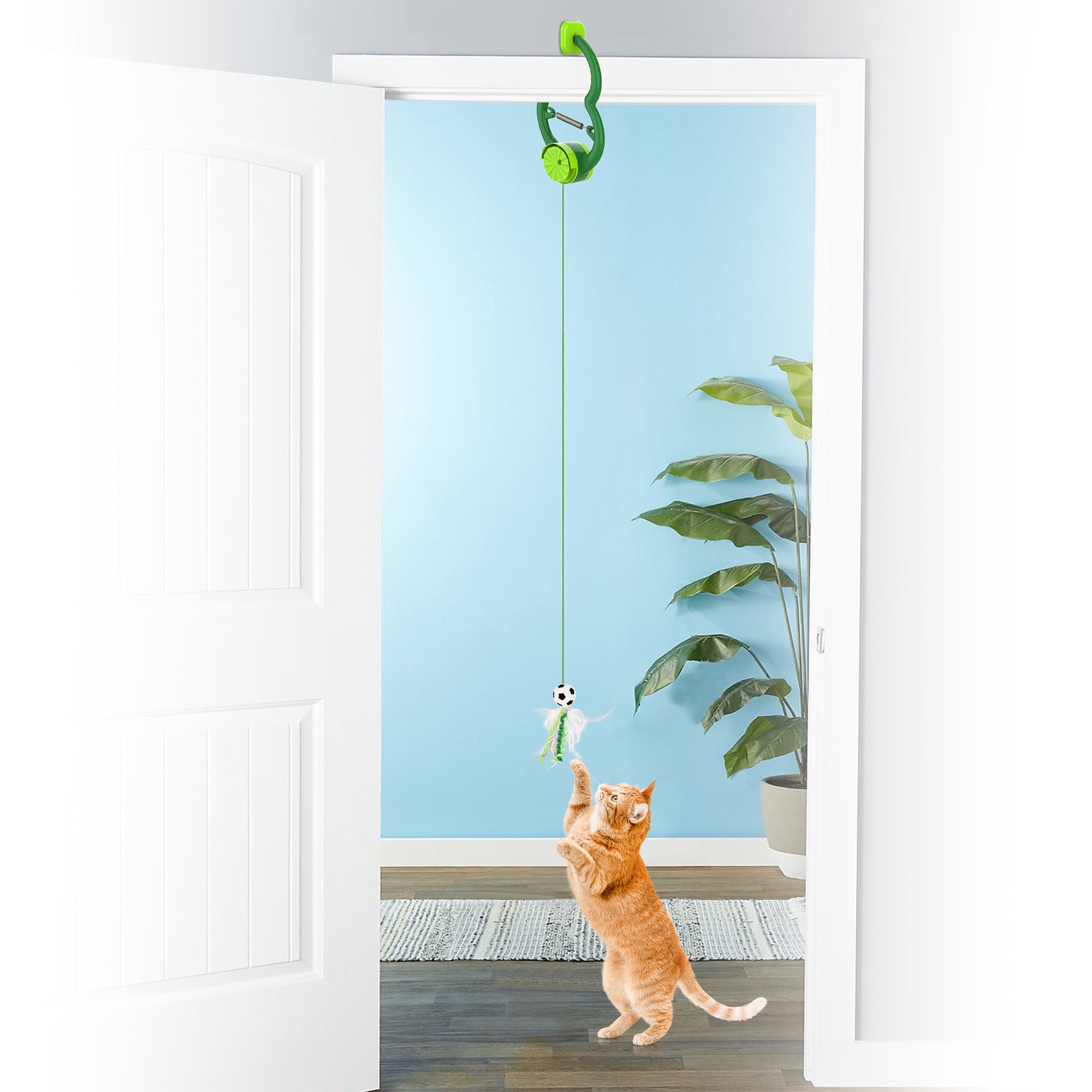 Official FIFA World Cup 2026 Edition Door Hanging Soccer Ball Cat Toy