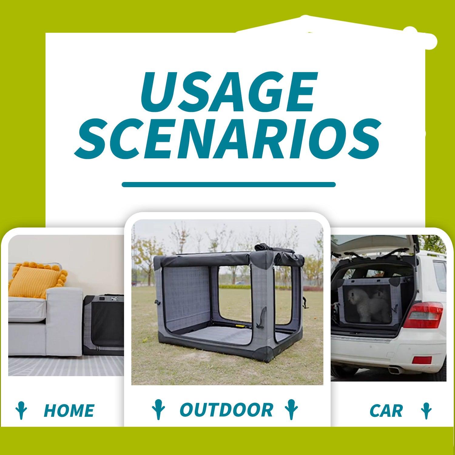 AFP-Allforpaws  Foldable Pet Travel Crate