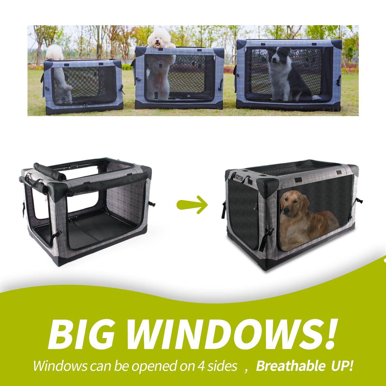 AFP-Allforpaws Foldable Pet Travel Crate